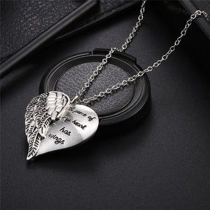 Angel Wings Alloy Pendant Necklace