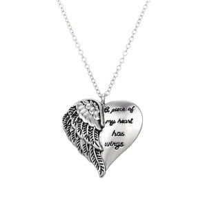 Angel Wings Alloy Pendant Necklace