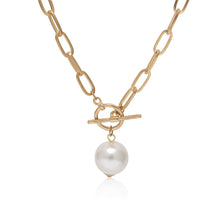 Load image into Gallery viewer, Gothic Baroque Pearl Pendant Choker Necklace
