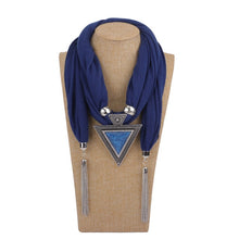 Load image into Gallery viewer, Pendant Scarf Necklace With Tassel
