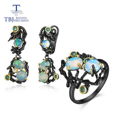 Load image into Gallery viewer, YUNUM Opal &quot;Tree&quot; Sterling Silver Jewelry Set
