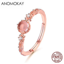 Load image into Gallery viewer, Anomokay Rose Quartz Sterling Silver Ring
