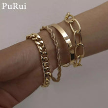 Load image into Gallery viewer, PuRui 4-pcs Chain Bracelet Set

