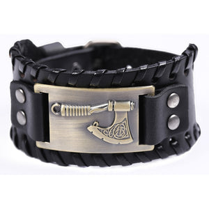 LIKGREAT Viking Leather Wristband Cuff